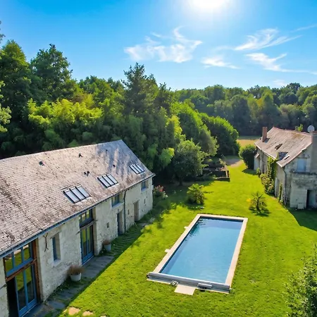 So Moulin Janot 49 - Piscine Chauffee - Basket - 2h Nantes - 45 P فيلة Mouliherne